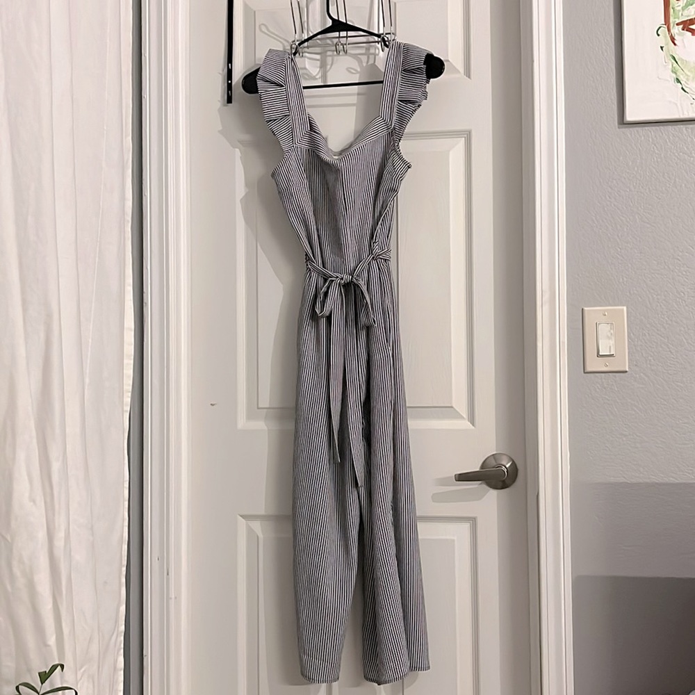 Blue and white, small, Monteau Jumpsuit